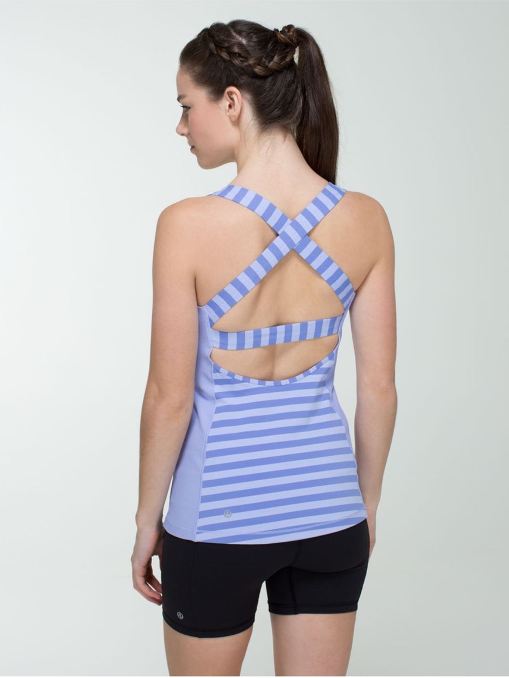 Lululemon Rare Core Kicker Tank Striped Lavender Lilac Purple Size 8